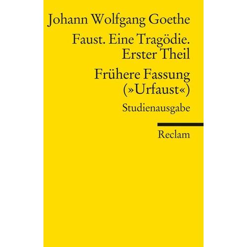 „Faust. Eine Tragödie. Erster Teil – Frühere Fassung („“Urfaust““) – Paralipomena – Johann Wolfgang von Goethe“