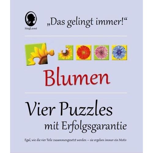 "Das ""Gelingt-immer""-Puzzle Blumen. Das Puzzle-Spiel für Senioren mit Demenz - Singliesel"
