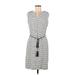 Karl Lagerfeld Paris Casual Dress: Gray Print Dresses - Women's Size 8