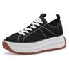 Plateausneaker TAMARIS "Milena", Damen, Gr. 40, schwarz, Textil, Synthetik, sportlich, Schuhe, Freizeitschuh, Halbschuh, Schnürschuh mit Touch-It Ausstattung