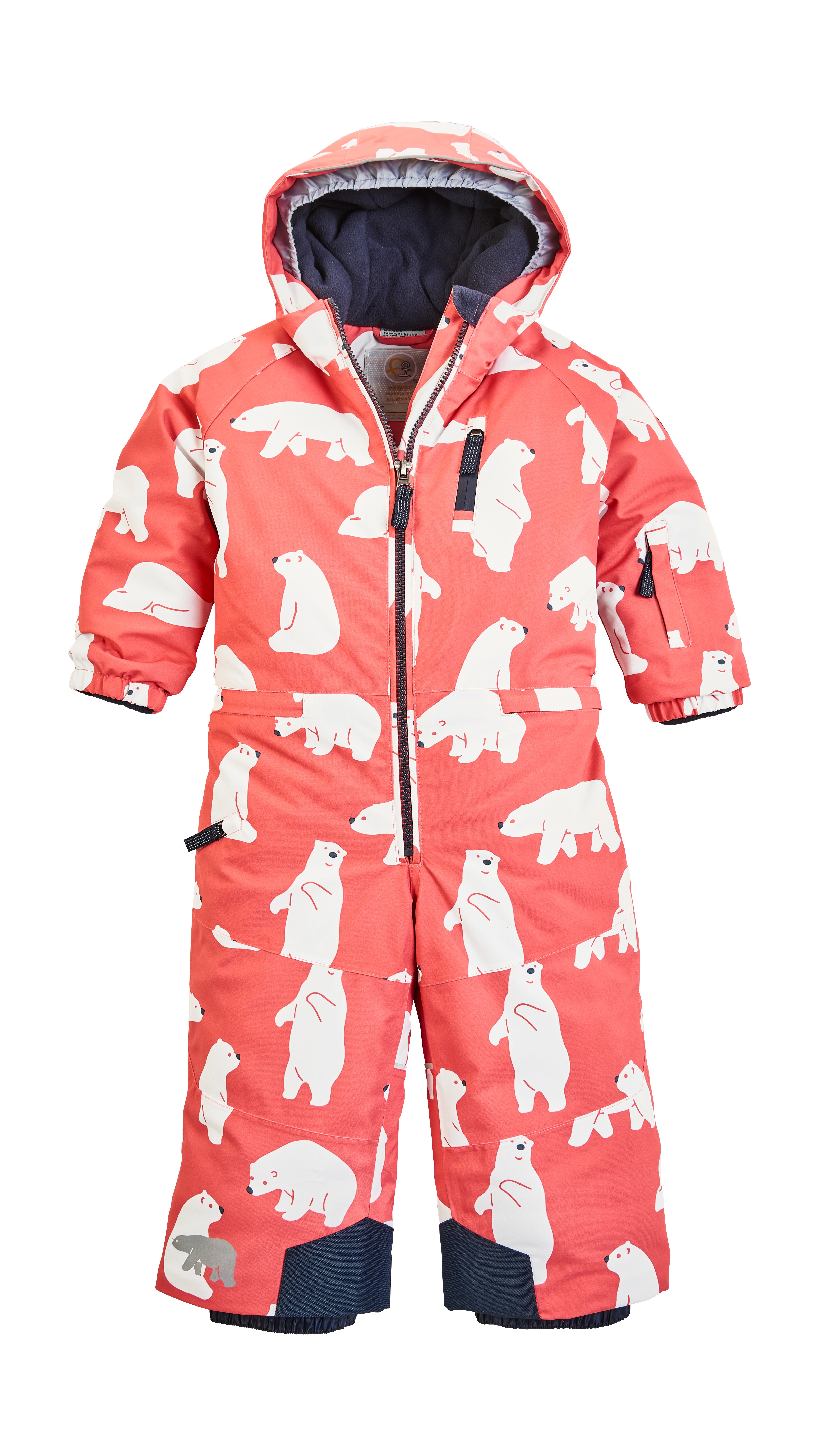 Skianzug "FISW 33 MNS ONPC", Kinder, Gr. 98/104, rot, Oberstoff: 100% Polyester, Futter: 100% Polyester, Wattierung: 100% Polyester, FIRST INSTINCT BY KILLTEC, Sportanzüge, Wasserdichter Kinder Skioverall mit Grow-Up-Funktion Image