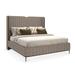 Caracole Classic Continuum Solid Wood & Standard Bed Upholstered/Polyester in Brown/Gray | 65 H x 78 W x 87.25 D in | Wayfair CLA-422-103