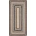 White 24 x 0.25 in Indoor Area Rug - August Grove® Liptak Geometric Hand-Braided Brown Area Rug Polypropylene | 24 W x 0.25 D in | Wayfair