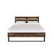 17 Stories Gaobo King Platform Bed Wood & Metal/Metal in Brown | 38 H x 78 W x 83 D in | Wayfair 8CBCD62A64DE4CB18965688F603BB5D3