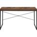 17 Stories Anurag 47" W Rectangle Writing Desk Wood/Metal in Black/Brown | 28 H x 47 W x 22 D in | Wayfair 3635376ACEBF4F5896F23FEB768DE197