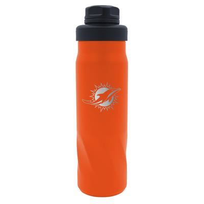 Miami Dolphins Edelstahl-Wasserflasche – 20 oz Image