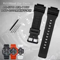 Bracelet de montre en silicone pour mol Montre AEQ-110W AQ-S810W W735H 736H Résine masculine