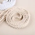 Ceinture de taille Vintage pour femmes attache automatique tressée à la main avec perles en bois