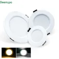 Spot lumineux LED encastrable circulaire pour l'intérieur 3/5/7/9/12/15W AC 220/230/240V