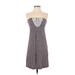 Soma Casual Dress - A-Line Strapless Sleeveless: Burgundy Dresses - Women's Size X-Small