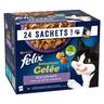 Felix Sensations in Gelatina 24 x 85 g umido gatto - Varietà mista in gelatina