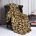 Luxury leopard Stitch Throw Blanket room decor plaid bedspread baby blankets hairy winter bed covers