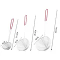 Aixiangru Red Handle Strainer Stainless Steel Bubble Tea Colander Boba Milk Tea Spoon Filter Pearl