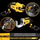 DEWALT IMPACT CONNECT™ DWACPRIR Copper Pipe Cutter Attachment DWAPVCIR PVC/PEX Pipe Cutter