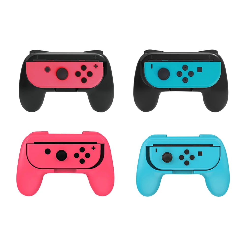 2PCS Game Controller Handle Grip for Nintendo Switch Joy Con Game Controller Bracket Left Right Handle for Nintendo Switch Games