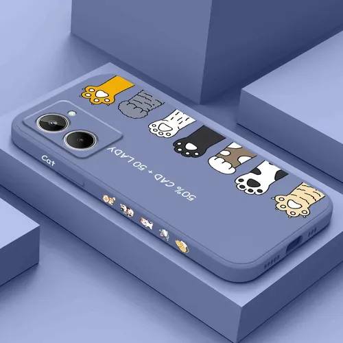 Katzenstreu Handy hülle für Oppo Realme 10 10t 9 9i 8 8i 7 7i 6 pro plus c30 c31 c35 c1 c11 c12 c15