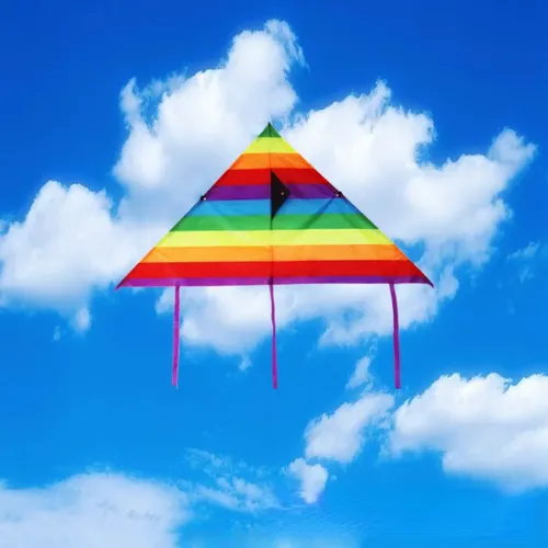 Neue bunte Regenbogen Drachen Outdoor Drachen fliegende Spielzeug Drachen für Kinder Kinder mit 60m