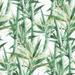 Green & White Lucky Bamboo Peel and Stick Wallpaper
