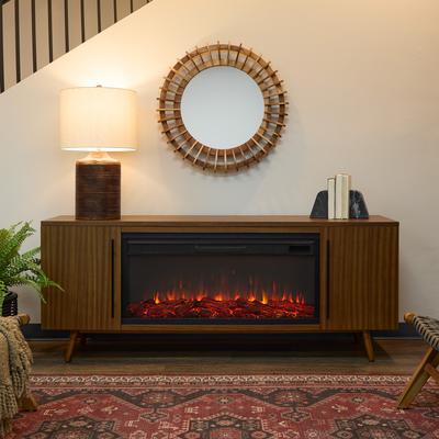 Morris Electric 72" Fireplace TV Stand by Real Flame