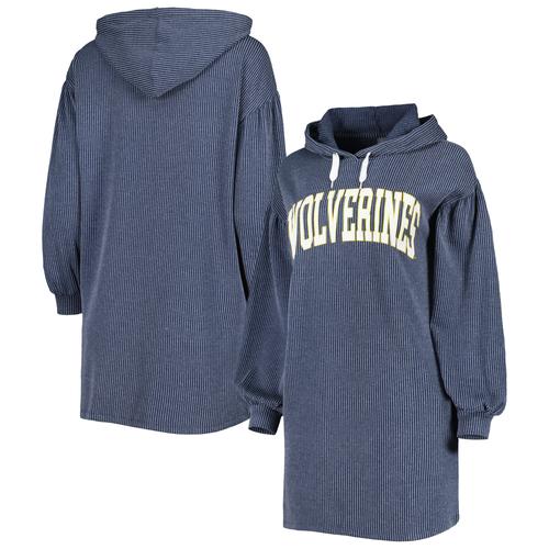 Gameday Couture Navy Michigan Wolverines Game Winner Vintage Wash Tri-Blend Kleid für Damen