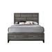 Valdemar Eastern King Bed w/Storage, Weathered Gray