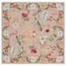 SAFAVIEH Handmade Chelsea Rubi French Country Floral Wool Rug