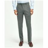 Brooks Brothers Men's Explorer Collection Classic Fit Wool Plaid Suit Pants | Grey/Blue | Size 34 30