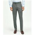 Brooks Brothers Men's Explorer Collection Classic Fit Wool Plaid Suit Pants | Grey/Blue | Size 38 32