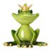 Frog Decor Indoor Outdoor Yoga Frog Figurine Home Decor Accent Garden Patio Accessory 3.3 Inch