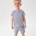 Wavsuf Newborn Outfits Set Solid Cotton Comfort Shorts Short Sleeve Gray Clothes Sets Size 11-12 Years
