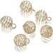 5-30Pcs 9-35mm Metal Spiral Beads Cages Pendants Hollow Bead Caps for DIY Charms Jewelry Making Supplies Accessories T118 (Color : Gold Size : 9mm X 30pcs)