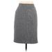 Ann Taylor Casual Skirt: Blue Tweed Bottoms - Women's Size 10