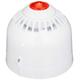 Klaxon Signals ESF-5006 Sonos Pulse Ceiling Sounder Beacon, Shallow Base, White/Red, Up to 97dB(A), 17-60 VDC, 25mA Sounder Current, 45mA Beacon Current