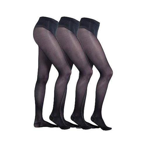 „Feinstrumpfhose CAMANO „“Strumpfhose 3er Pack““ Gr. 40/42, blau (navy) Damen Strumpfhosen Feinstrumpfhosen“
