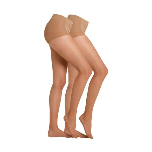 Feinstrumpfhose CAMANO ""Strumpfhose 2er Pack"" Gr. 40/42, beige (make up) Damen Strumpfhosen