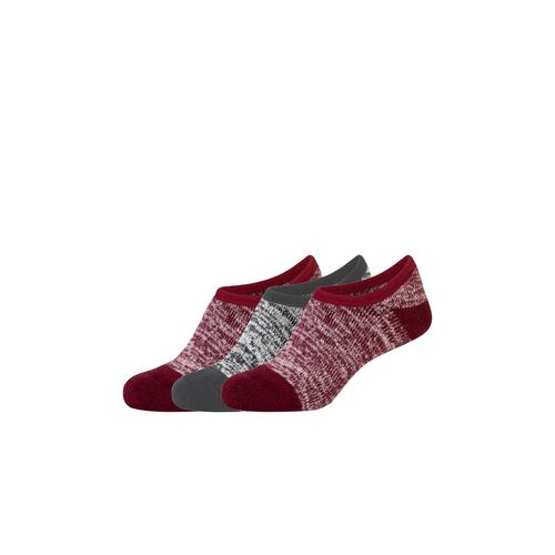 „Sneakersocken CAMANO „“Sneakersocken 3er Pack““ Gr. 35/38, rot (oxblood red) Damen Socken Sneakersocken“