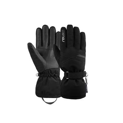 Skihandschuhe REUSCH "Helena R-TEX XT", Damen, Gr. 6, silber (schwarz, silberfarben), 87% Polyester, 11% Polyurethan, 2% Elasthan, mehrfarbig, feminin, Handschuhe, in extrawarmer, wasserdichter und atmungsaktiver Ausführung Image