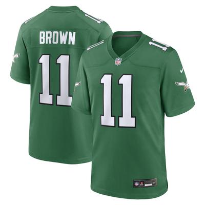 Philadelphia Eagles Nike Alternate Game Trikot - Kelly Grün - A.J. Brown - Herren Image
