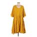 ASOS Casual Dress - A-Line Scoop Neck 3/4 sleeves: Orange Dresses - Women's Size 6