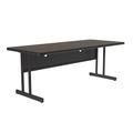 Correll, Inc. Computer Desk Wood/Metal in Brown | 29" H x 60" W x 24" D | Wayfair WS2460-01