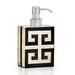 Labrazel Greek Key Soap Dispenser Resin in Gray | 6.25 H x 3.5 W x 2.5 D in | Wayfair GKEY-SHELL-08