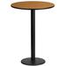 Ebern Designs Jamey 24" Round Laminate Table Top w/ 18" Round Bar Height Table Base Wood/Metal in Brown | Wayfair 18FC9A22491F46C29D73293B5AD76923