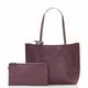MICHAEL KORS Reversible Tote Bag Purple Pink Leather Ladies