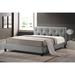 Red Barrel Studio® Full/Double Tufted Upholstered Bed Metal in Gray | 63 W x 86 D in | Wayfair 361FFA3A28DC451C810ACE4692DAE50E