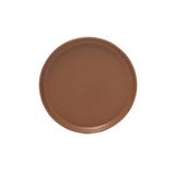 Mikasa Hospitality 5275157 8 1/2" Round Solitude Coupe Plate - Stoneware, Brown, Brown Glaze