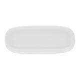 Mikasa Hospitality 5302597 8" x 3" Oval Isla Platter - Porcelain, White, Isla Series