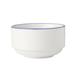 Mikasa Hospitality 5305731 9 1/2 oz Bistro Cup - Porcelain, Blue Pinstripe, Bistro Pinstripe Series, Dishwasher safe, White