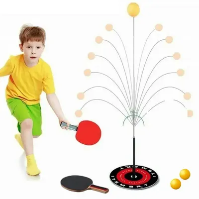 Entraîneur de Tennis de Table ensemble de balles de Ping -pong Machine à balles raquettes Robot