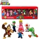 Figurines d'action Super Mario Bros en PVC pour enfants jouets modèles Luigi Yoshi Matkey Kong