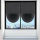 Blackout Blind for Window Pleated Blinds Cordless Shade Light Filtering Shades for Bathroom Kitchen
